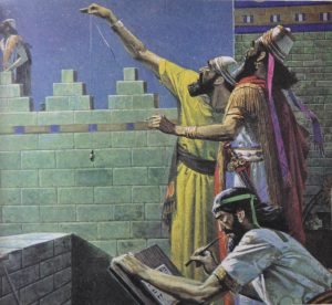Sacerdoti-Astronomi di Babilonia mentre osservano il cielo