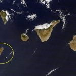 Underwater volcanic eruption off El Hierro island, the Canaries, Spain,