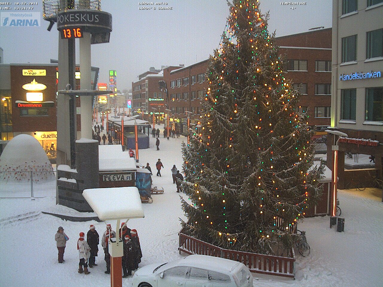 Babbo Natale Webcam.Nevica A Rovaniemi Nella Casa Di Babbo Natale Meteo Web
