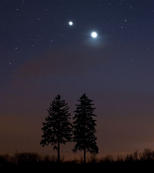 Congiunzione tra Venere e Giove