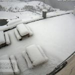 La neve di oggi sulle Alpi