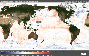 Il fenomeno di "El-Nino" in fase di ulteriore intensificazione sul Pacifico centro-orientale