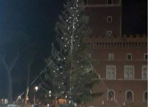 Albero Di Natale Roma.Roma Si Accende L Albero Di Natale A Piazza Venezia Meteo Web