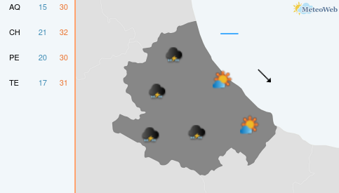 Previsioni Meteo Martedì 7 Luglio