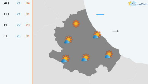 Previsioni Meteo Mercoledì 29 Luglio