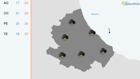 Previsioni Meteo Venerdì 11 Settembre