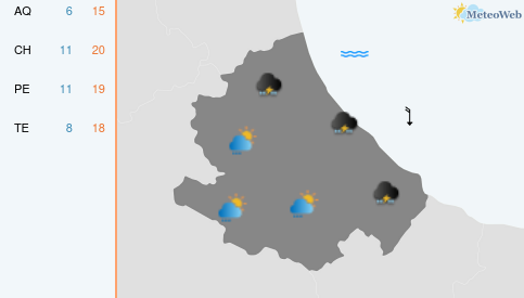 Previsioni Meteo Sabato 24 Ottobre