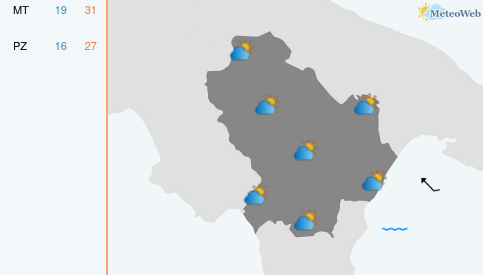 Previsioni Meteo Lunedì 15 Giugno