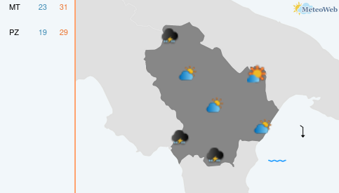 Previsioni Meteo Giovedì 9 Luglio