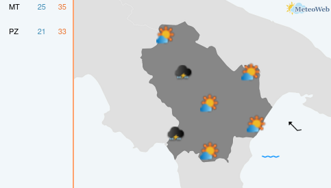 Previsioni Meteo Lunedì 3 Agosto