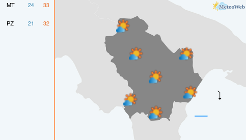 Previsioni Meteo Lunedì 24 Agosto