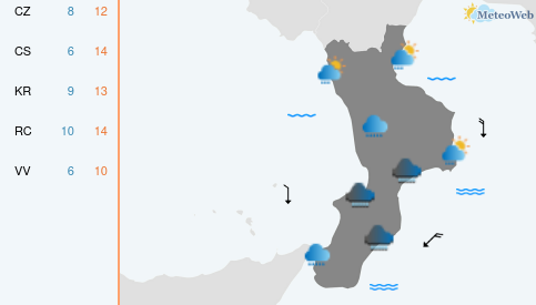 Previsioni Meteo Mercoledì 18 Marzo