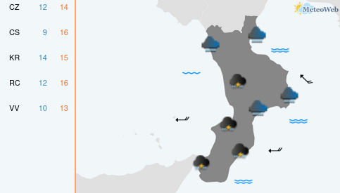Previsioni Meteo Lunedì 16 Marzo