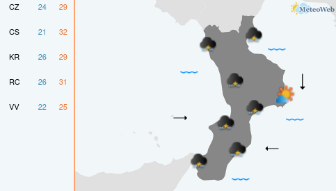 Previsioni Meteo Martedì 18 Agosto