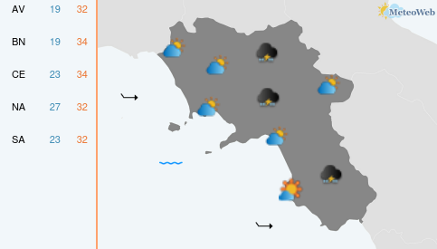 Previsioni Meteo Giovedì 9 Luglio