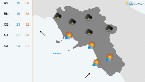 Previsioni Meteo Martedì 7 Luglio