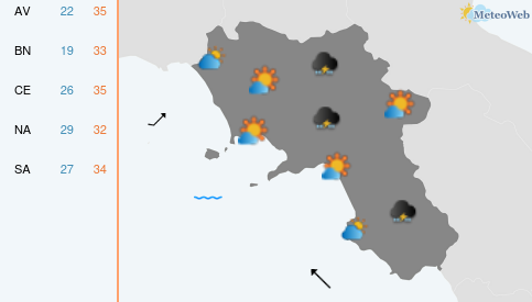 Previsioni Meteo Domenica 2 Agosto