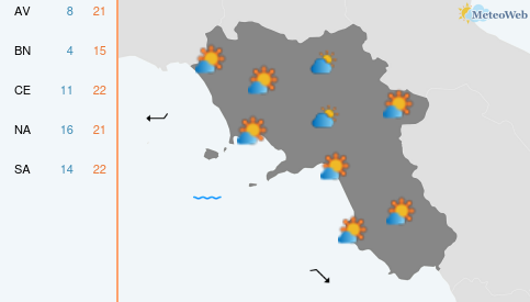 Previsioni Meteo Venerdì 23 Ottobre