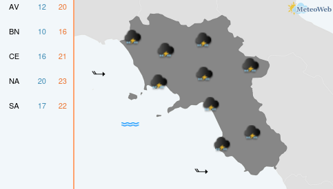 Previsioni Meteo Mercoledì 21 Ottobre