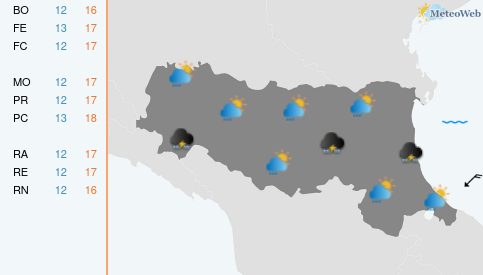 Previsioni Meteo Martedì 21 Aprile
