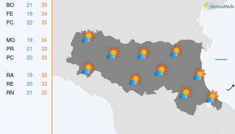 Previsioni Meteo Domenica 14 Giugno
