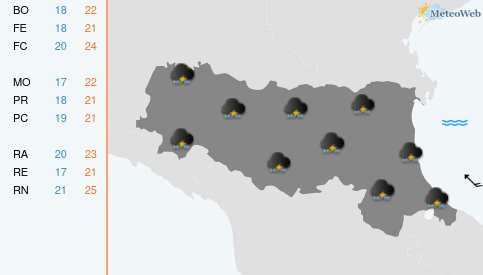 Previsioni Meteo Giovedì 10 Settembre