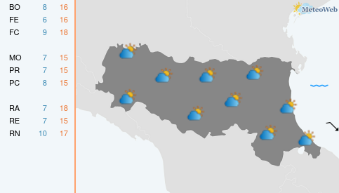 Previsioni Meteo Domenica 25 Ottobre