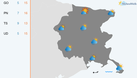 Previsioni Meteo Martedì 17 Marzo
