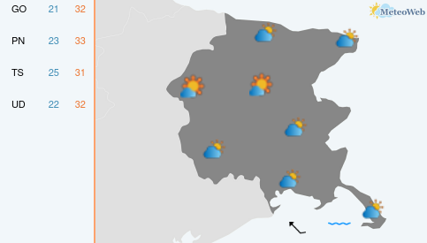 Previsioni Meteo Mercoledì 8 Luglio
