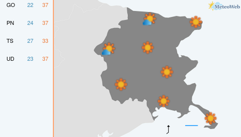 Previsioni Meteo Martedì 4 Agosto