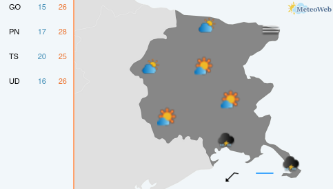 Previsioni Meteo Sabato 19 Settembre