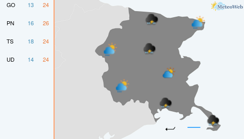 Previsioni Meteo Venerdì 18 Settembre