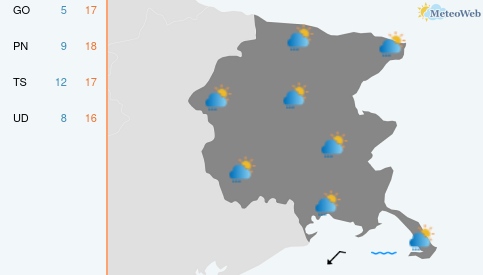 Previsioni Meteo Venerdì 23 Ottobre