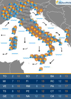 Previsioni Meteo Giovedi 11 Dicembre