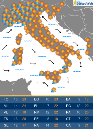 Previsioni Meteo Domenica 5 Aprile