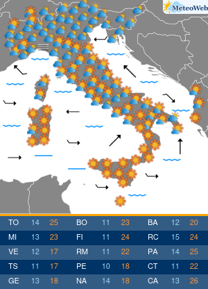 Previsioni Meteo Venerdi 10 Aprile