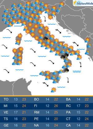 Previsioni Meteo Venerdi 17 Aprile