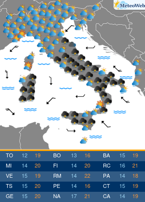 Previsioni Meteo Mercoledi 15 Aprile