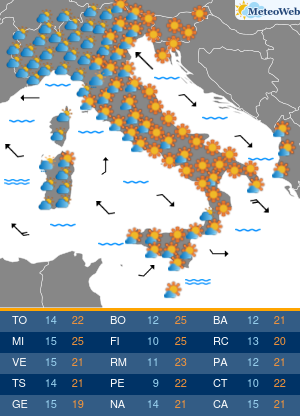 Previsioni Meteo Domenica 3 Maggio