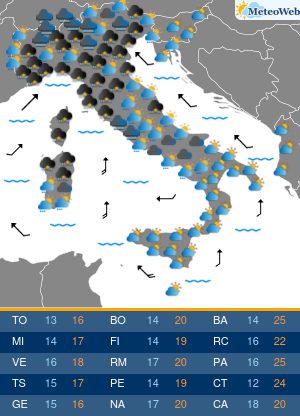 Previsioni Meteo Martedi 5 Maggio