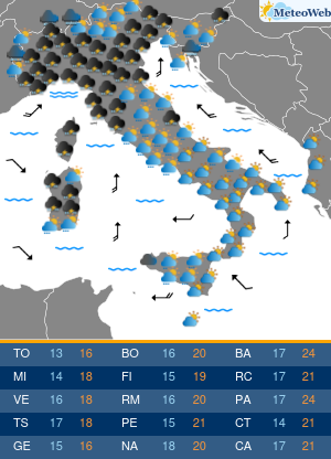 Previsioni Meteo Mercoledi 6 Maggio