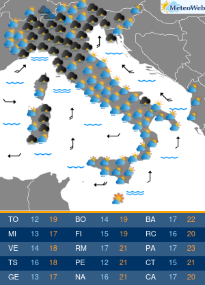 Previsioni Meteo Mercoledi 6 Maggio