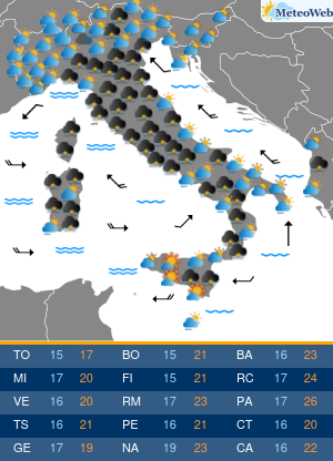 Previsioni  Meteo Domenica 10 Maggio