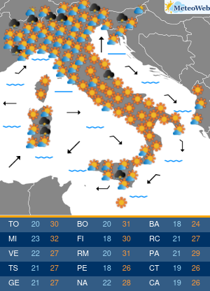 Sabato 30 Maggio Previsioni Meteo Sabato 30 Maggio