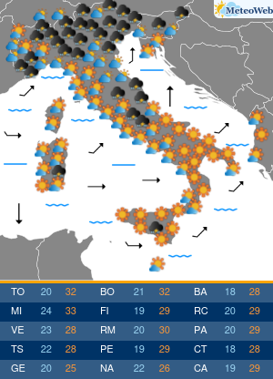 Domenica 31 Maggio Previsioni Meteo Domenica 31 Maggio