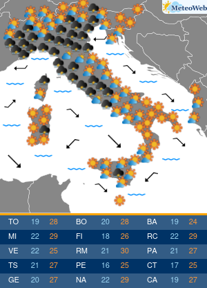 Venerdi 29 Maggio Previsioni Meteo Venerdi 29 Maggio