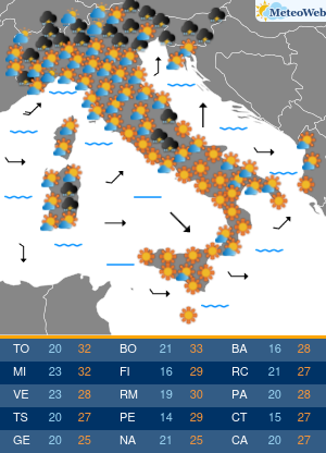 Domenica 31 Maggio Previsioni Meteo Domenica 31 Maggio