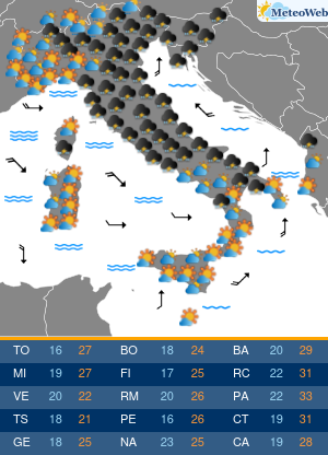 Previsioni Meteo Mercoledi 3 Giugno