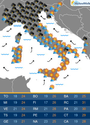 Previsioni Meteo Martedi 2 Giugno