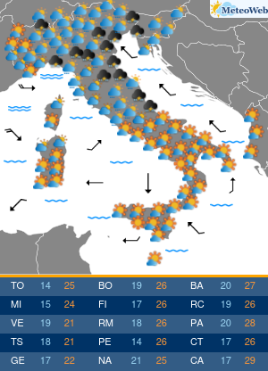 Previsioni Meteo Venerdi 5 Giugno
